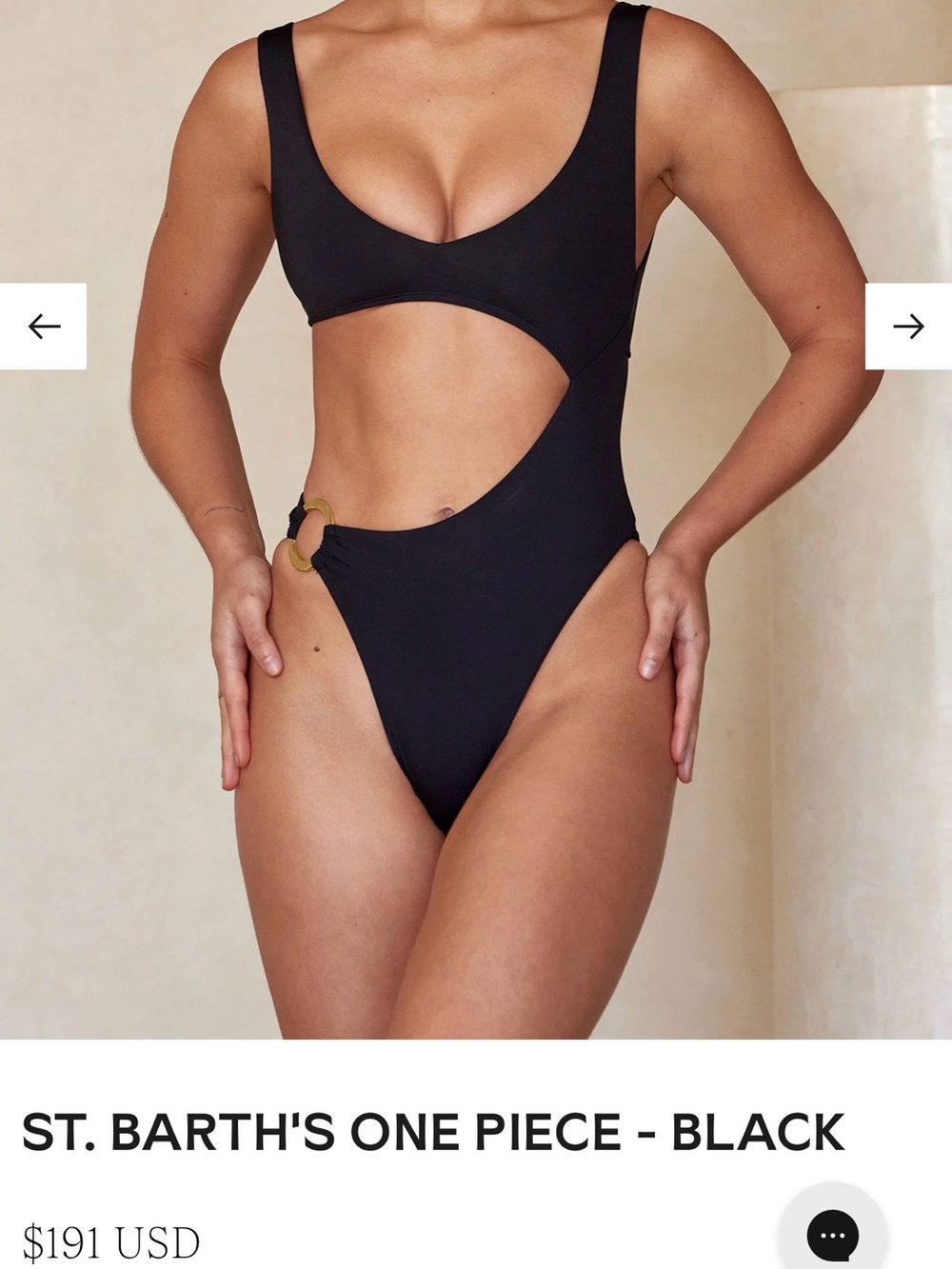 Monday Swimwear St. Barth's One Piece Black